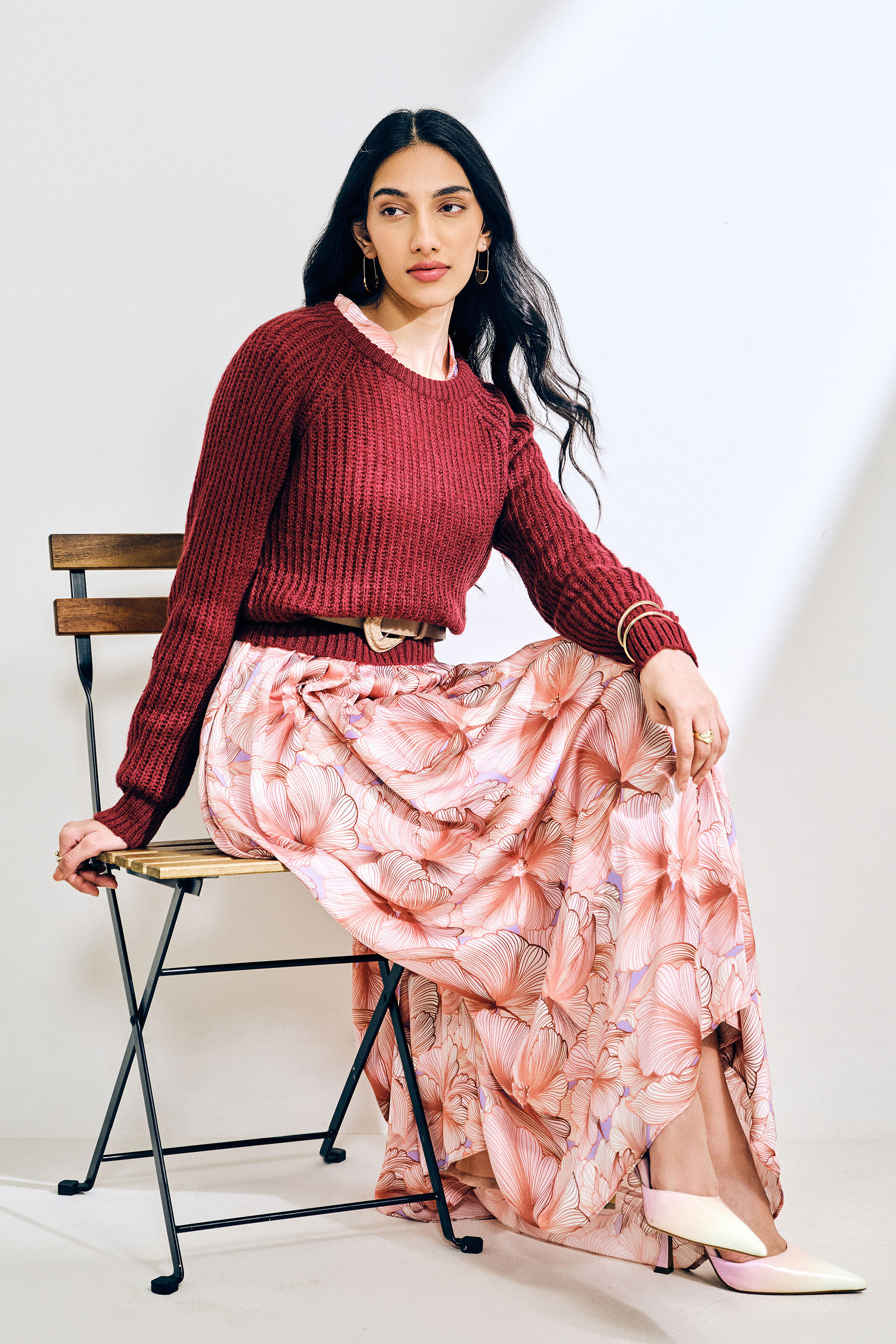 Chilly Days Wine Sweater, Wine, image 5